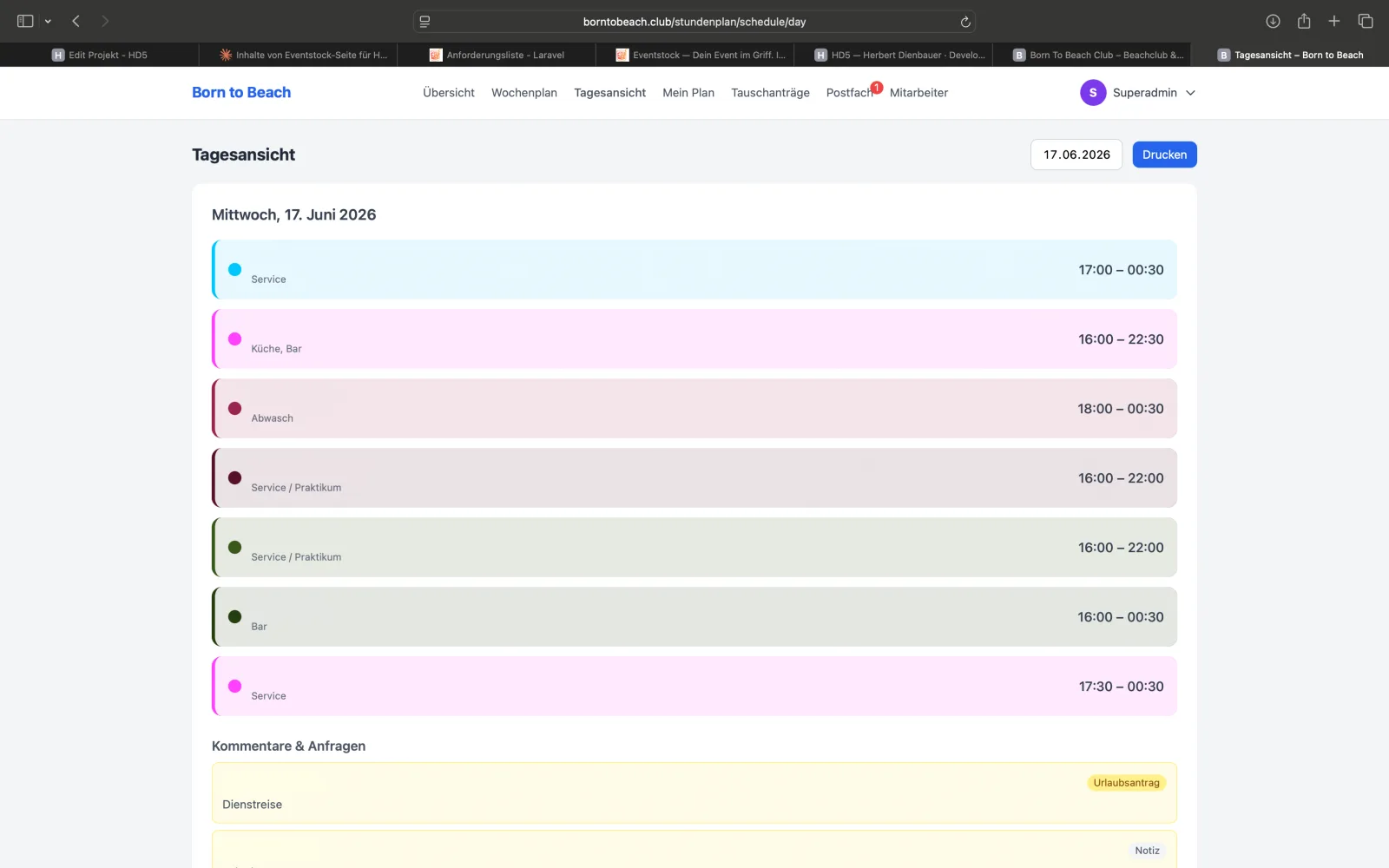 Dienstplan APP